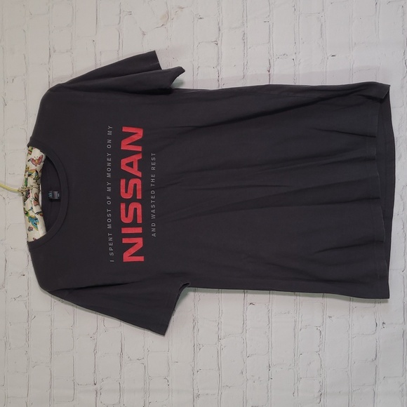 Nissan Official Gray Graphic Print Tee Tshirt Mens Size Small - Picture 1 of 12